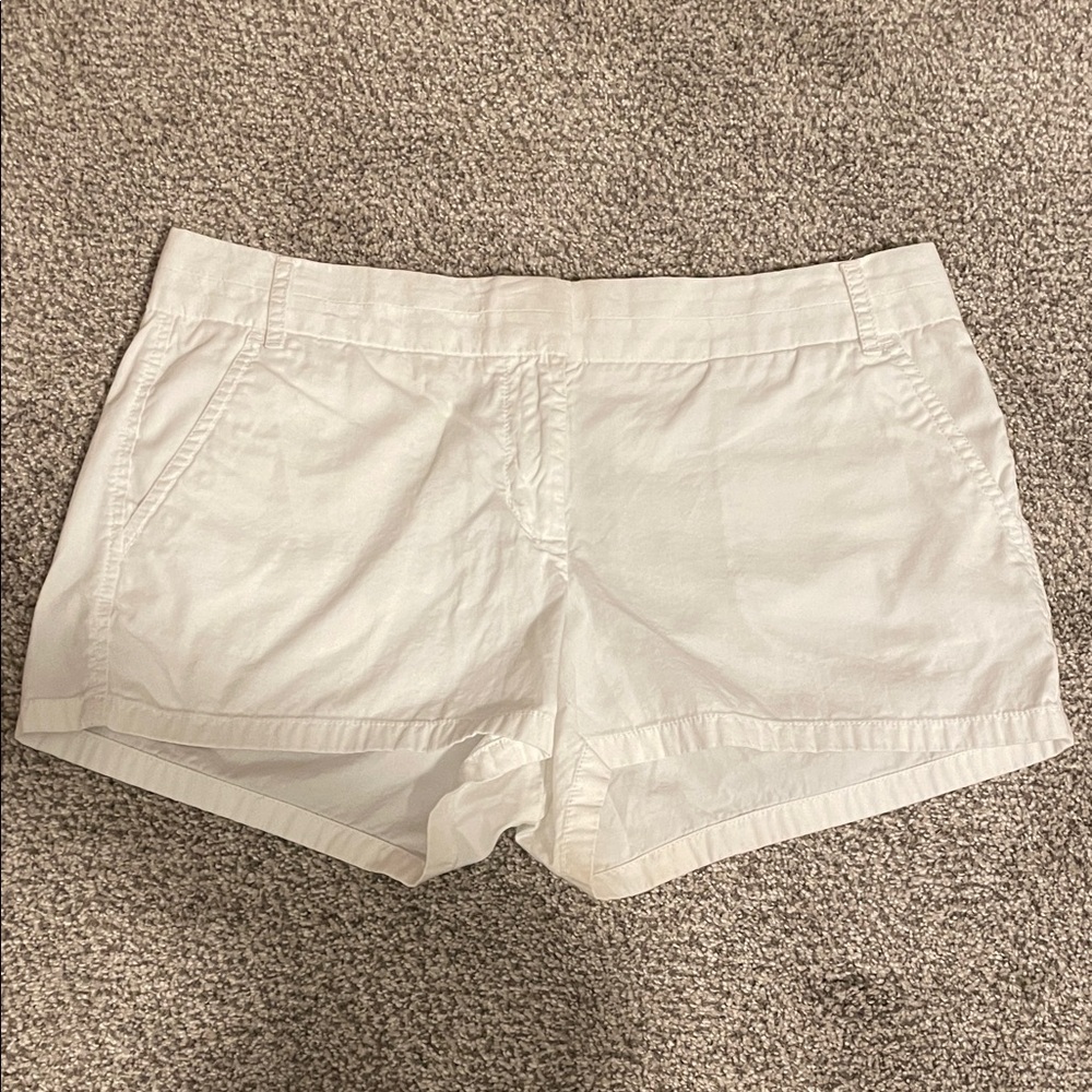 J.Crew Chino White Shorts